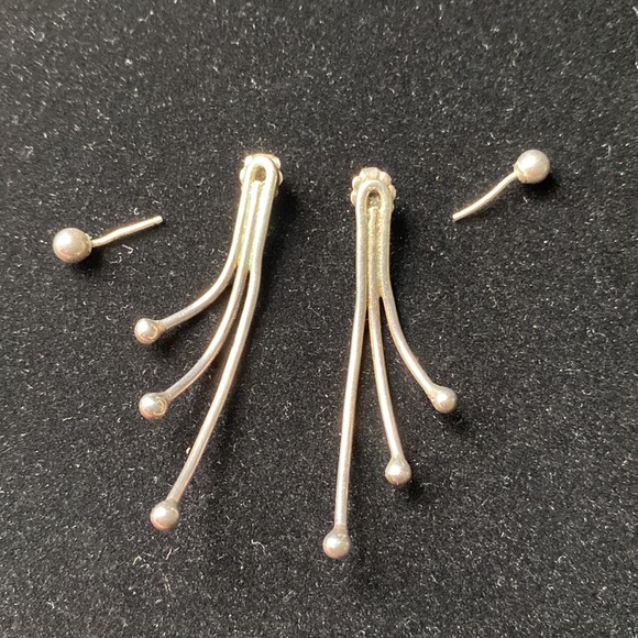 Jewelry - EARRINGS Modernist Sterling Vintage